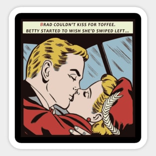 Comic Book Romance - Betty & Brad No 1 Sticker